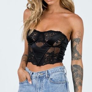 Harto Lace Strapless Top Size 2 Princess Polly